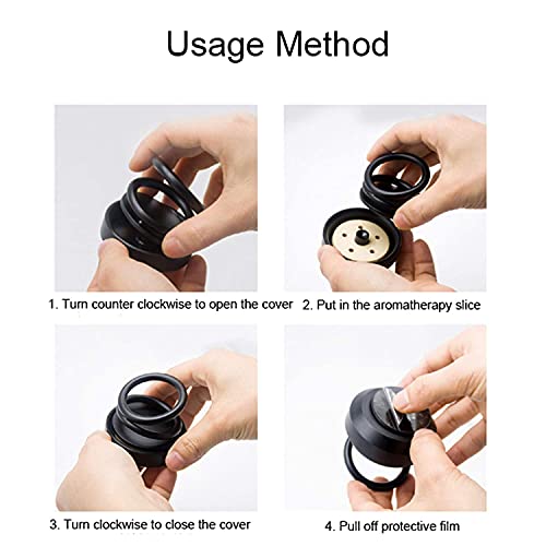 VOILA Air Freshener for Car Solar Perfume Double Ring Rotating Fragrance - Image 3