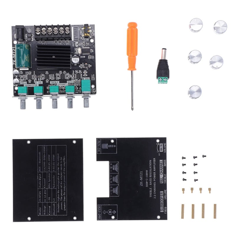 2 1 قناة وحدة مكبر صوت رقمي عالي الجهير مدخل AUX 12 24V DC - Image 2
