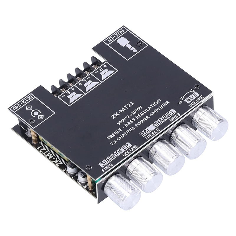 2 1 قناة وحدة مكبر صوت رقمي عالي الجهير مدخل AUX 12 24V DC - Image 5