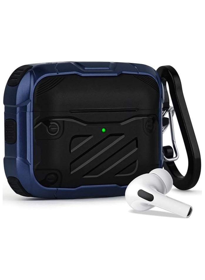 for Airpods Pro 2nd Generation Case/Airpod Pro Case, Cool Protective Hard TPU Cover Compatible with Apple Airpod Pro 2 2022 Case and iPod Pro Case 2019 for Men Women, (Blue and black)