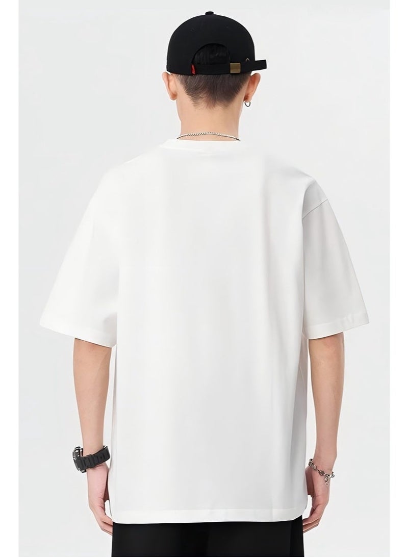 Alo World casual printed men's T-shirt with simple brand logo is a multi-purpose sportswear suitable for daily leisure. - Image 3