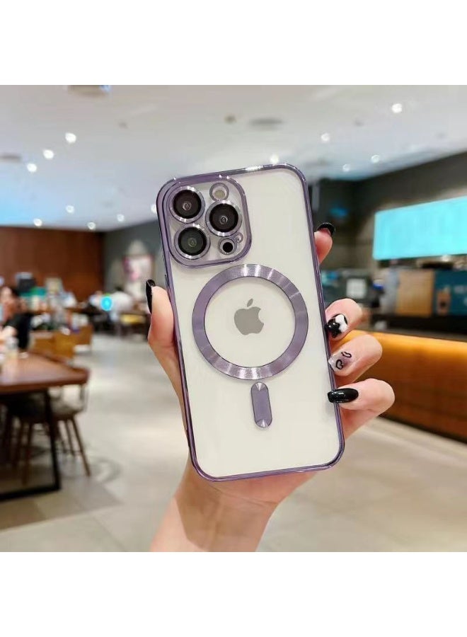 NIBEMINENT Protection Case With Magsafe For iPhone 16 Plus, Dark Purple