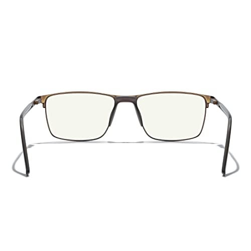 MERRY'S Fashion Blue Light Blocking Glasses - Reading Glasses Metal Frame Spring Hinge Readers for Men Eyeglasses - Image 4