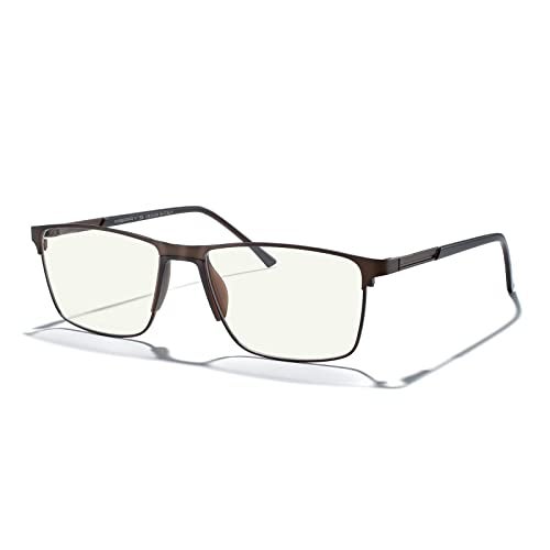MERRY'S Fashion Blue Light Blocking Glasses - Reading Glasses Metal Frame Spring Hinge Readers for Men Eyeglasses - Image 1