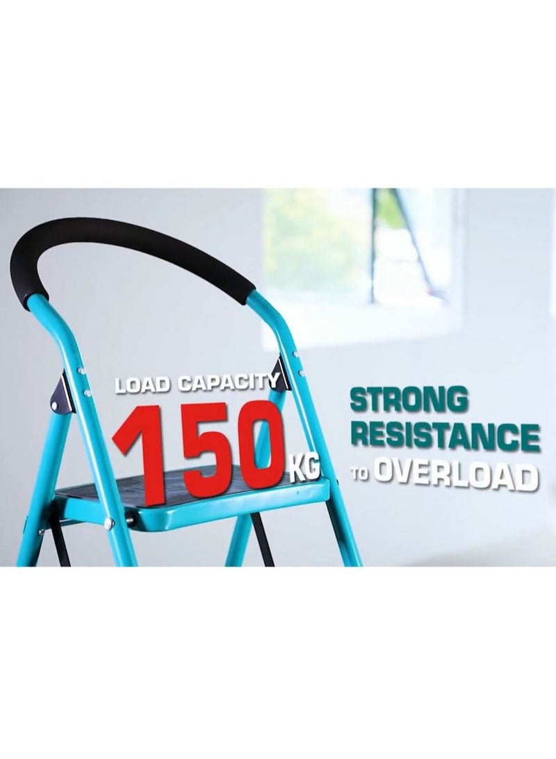 TOTAL Steel Ladder 2 Steps Max Load 150kg THLAD09021 - Image 3