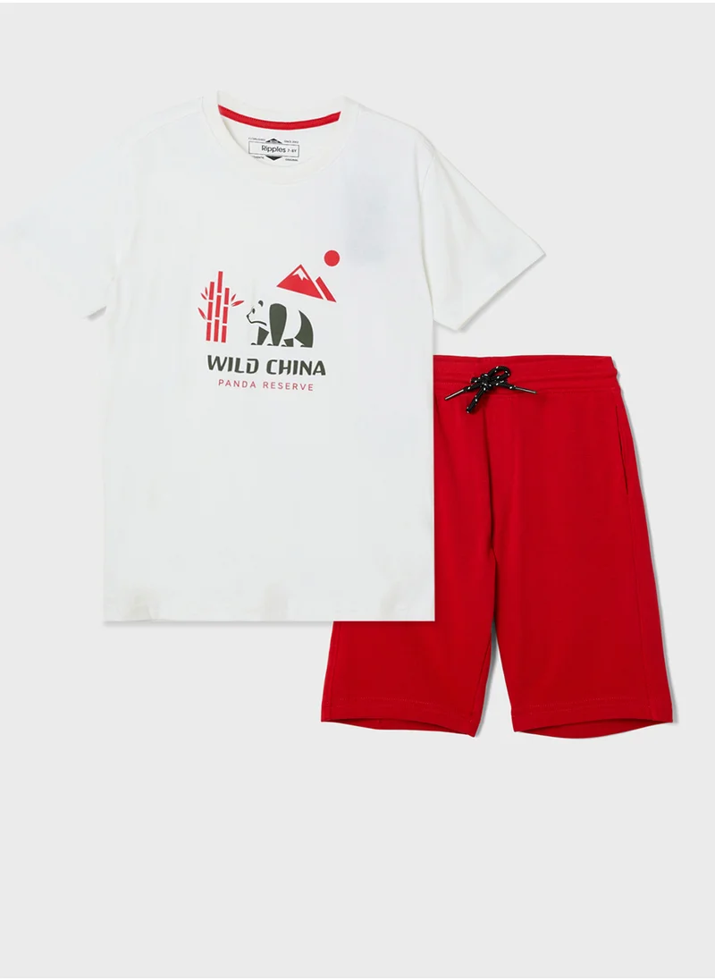 ريبلز مع نمشي Boys 2Pcs Sets