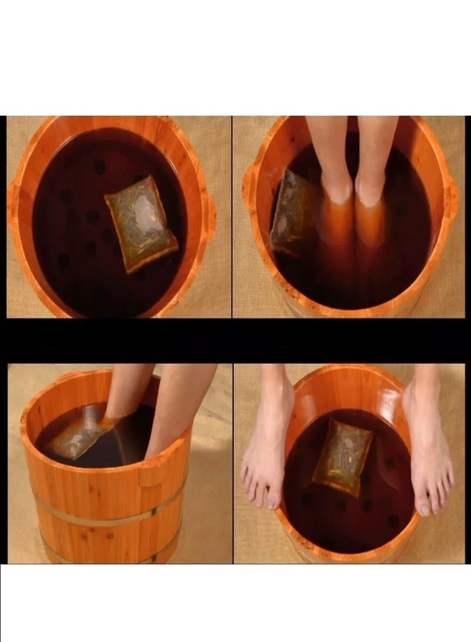 مسحوق حمام القدم العشبي من هانيل، مسحوق تنظيف حمام القدم التقليدي - 10 قطع - Image 3