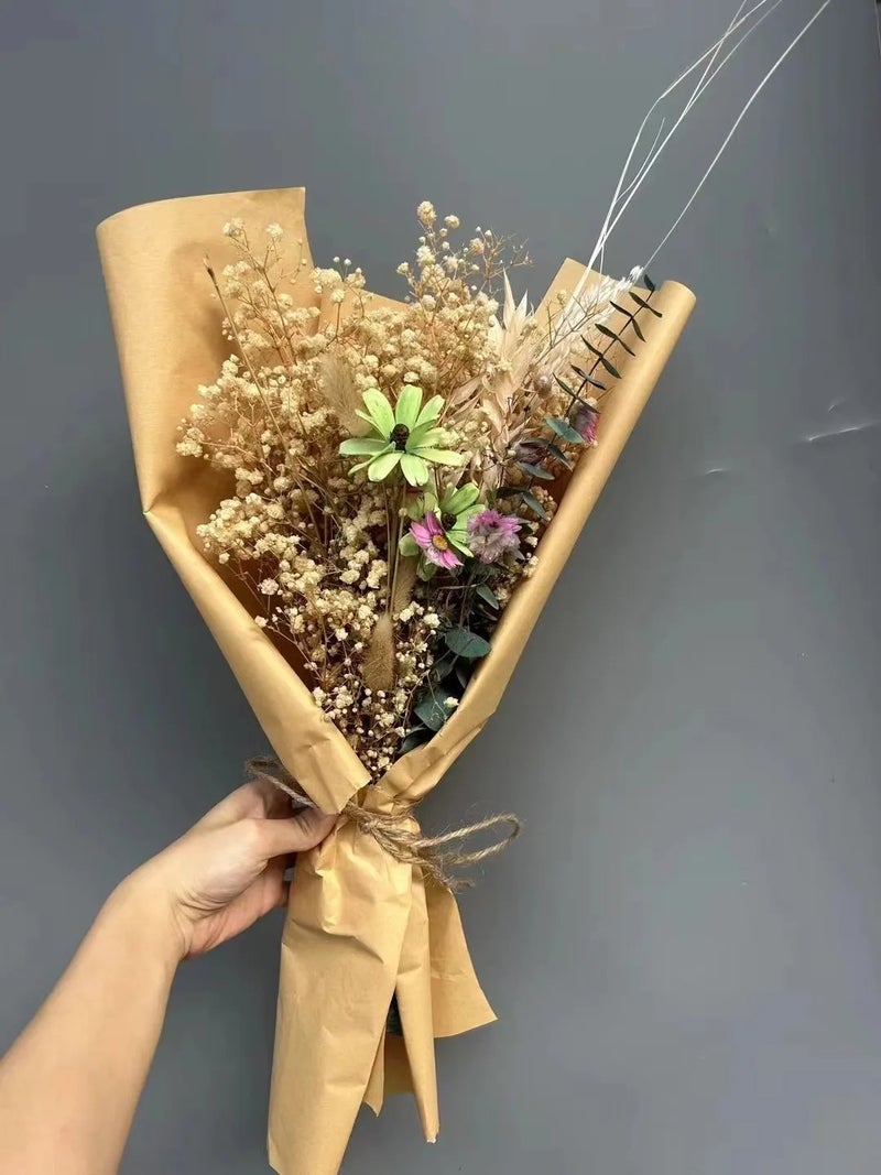 Bluejw M-1 Real Flower Dried Flower Bouquet - Natural Dried Plants for Home Decor Best Seller - Image 1