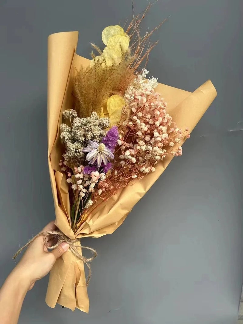 Bluejw M-1 Real Flower Dried Flower Bouquet - Natural Dried Plants for Home Decor Best Seller - Image 4