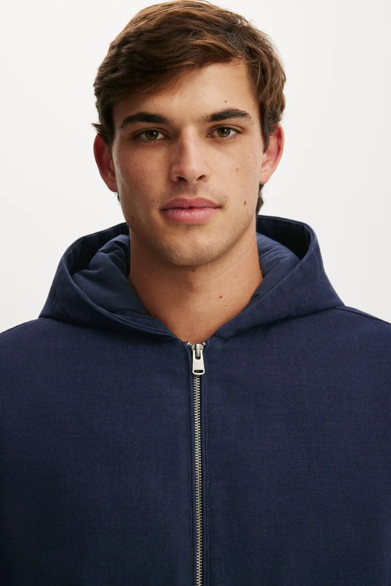 Cotton On  Cropped Hooded Bomber for Men | Best Price UAE