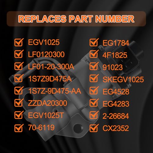 STZJAYE EGR Valve Replacement EGV1025 Compatible with Ford Escape 2005-2016,for Mazda 3 2005-2012,for Mercury Mariner 2005-2011,Automotive Exhaust Gas Recirculation Replacement 1S7Z9D475A - Image 3