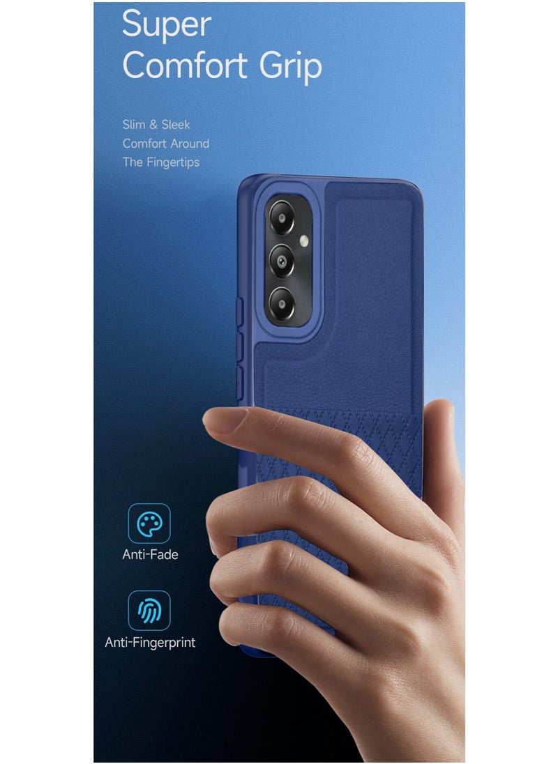 CHAPPELINE - Liquid Silicone With Raised Camera Lips Card Holder Case Cover For Samsung Galaxy S24 5G 2024 Navy Blue - Image 1