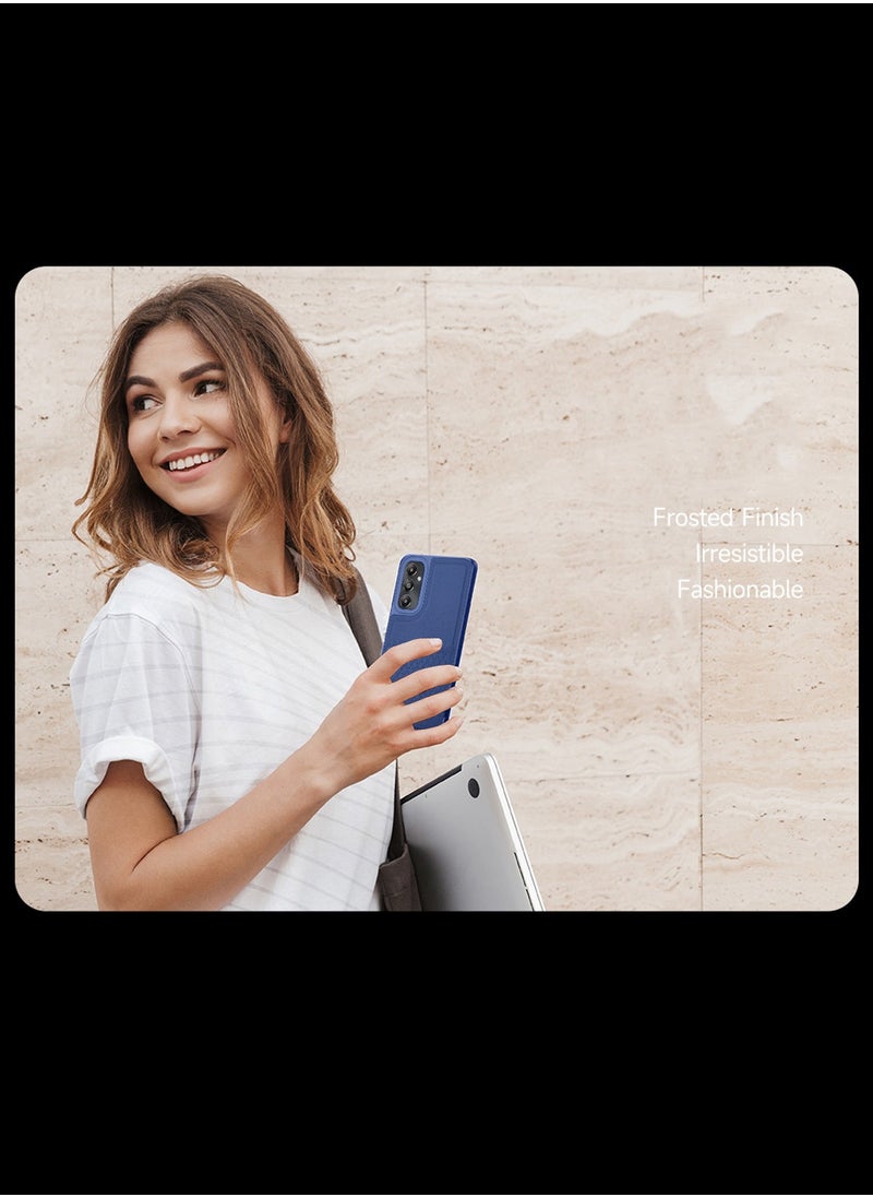 CHAPPELINE - Liquid Silicone With Raised Camera Lips Card Holder Case Cover For Samsung Galaxy S24 5G 2024 Navy Blue - Image 1