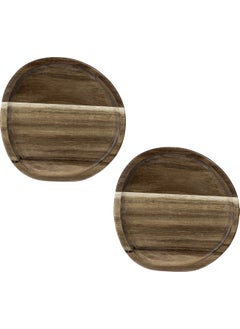 Naturalove Acacia Presentation Plate 2 Pieces - Round  - Image 4