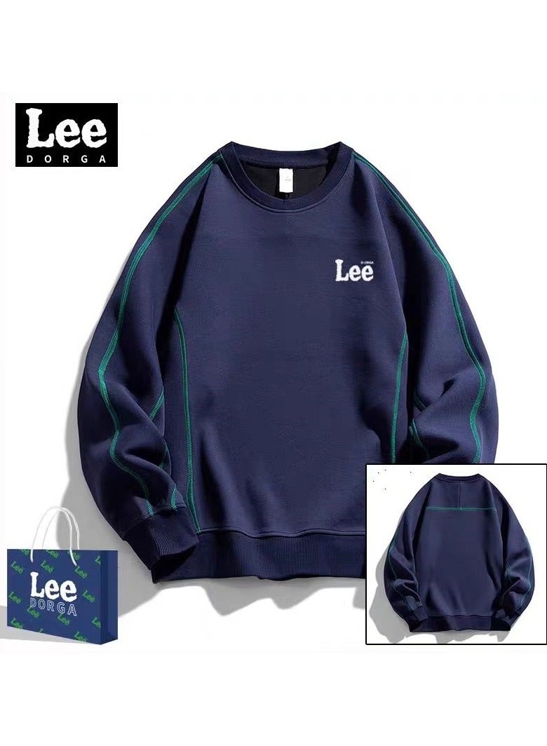 LEE Lee Brand Hoodie Loose Casual Round Neck Long Sleeved Hoodie - Image 1