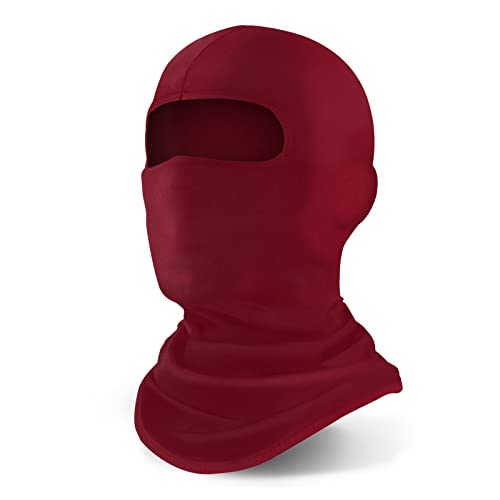 YESLIFE Red Ski Mask, Balaclava Face Mask for Men and Women – Skiing, Snowboarding, Motorcycle, UV Protection & Wind Protection, Hat - Image 1