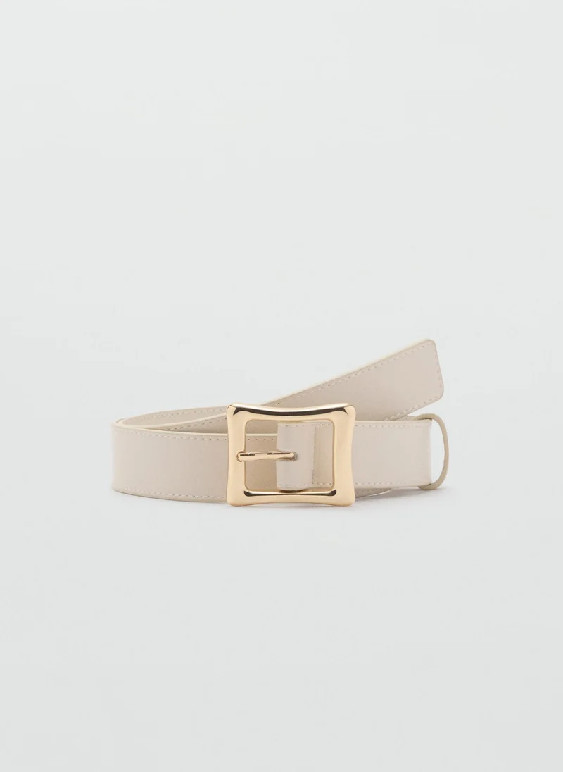 مانجو Square Buckle Allocated Hole Belt