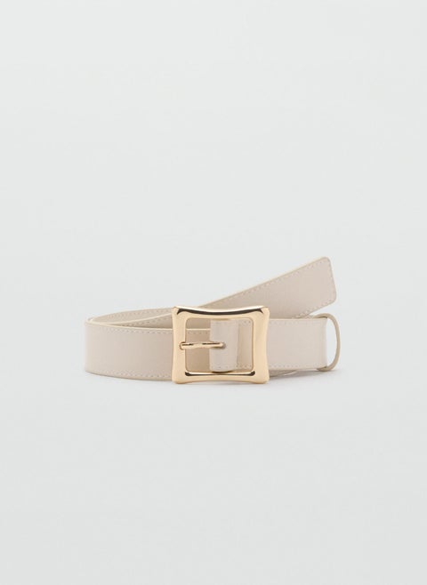 Square Buckle Allocated Hole Belt