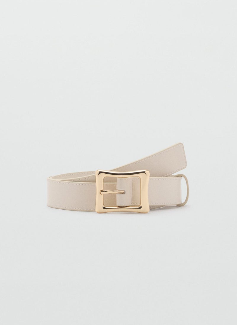 MANGO - Square Buckle Allocated Hole Belt - Image 1