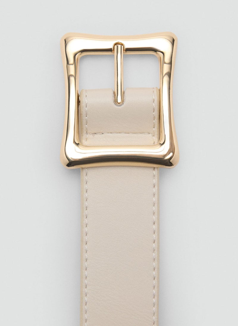 MANGO - Square Buckle Allocated Hole Belt - Image 1