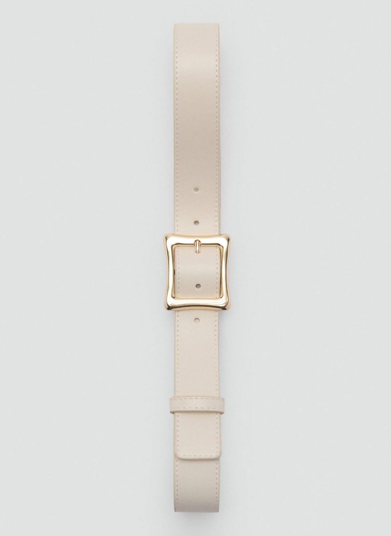 MANGO - Square Buckle Allocated Hole Belt - Image 1