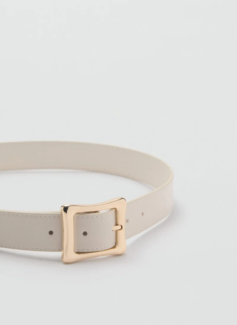MANGO Square Buckle Allocated Hole Belt