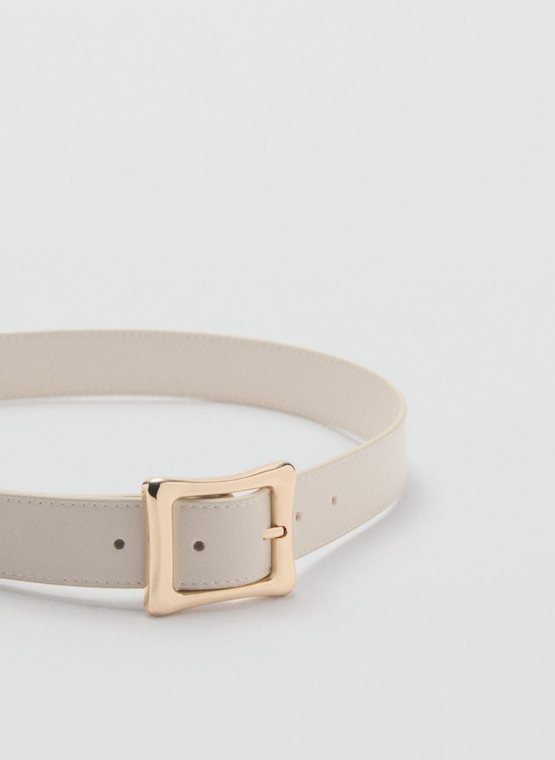 MANGO - Square Buckle Allocated Hole Belt - Image 1