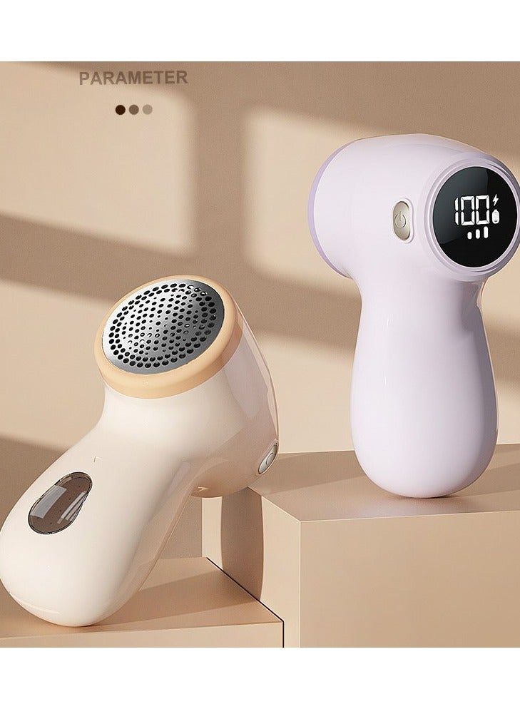 Fabric Shaver Rechargeable Electric Lint Remover, Portable Sweater Defuzzer for Pilling Pills Clothing Sofa Couch Lint Ball Furniture Fuzz Blanket (Purple)  - Image 4