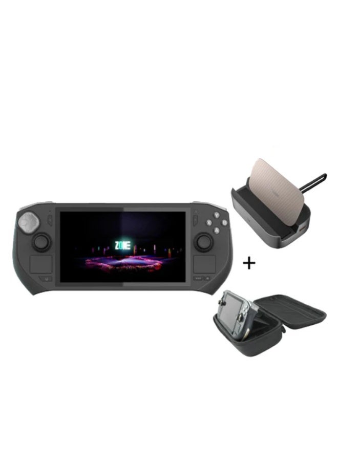 زوتاك جهاز ألعاب ، محمول باليد، معالج AMD 8840U، شاشة AMOLED، سعة 16 جيجابايت LPDDR5X، سعة 512 جيجابايت + حقيبة حمل + قاعدة تثبيت للألعاب - Image 1