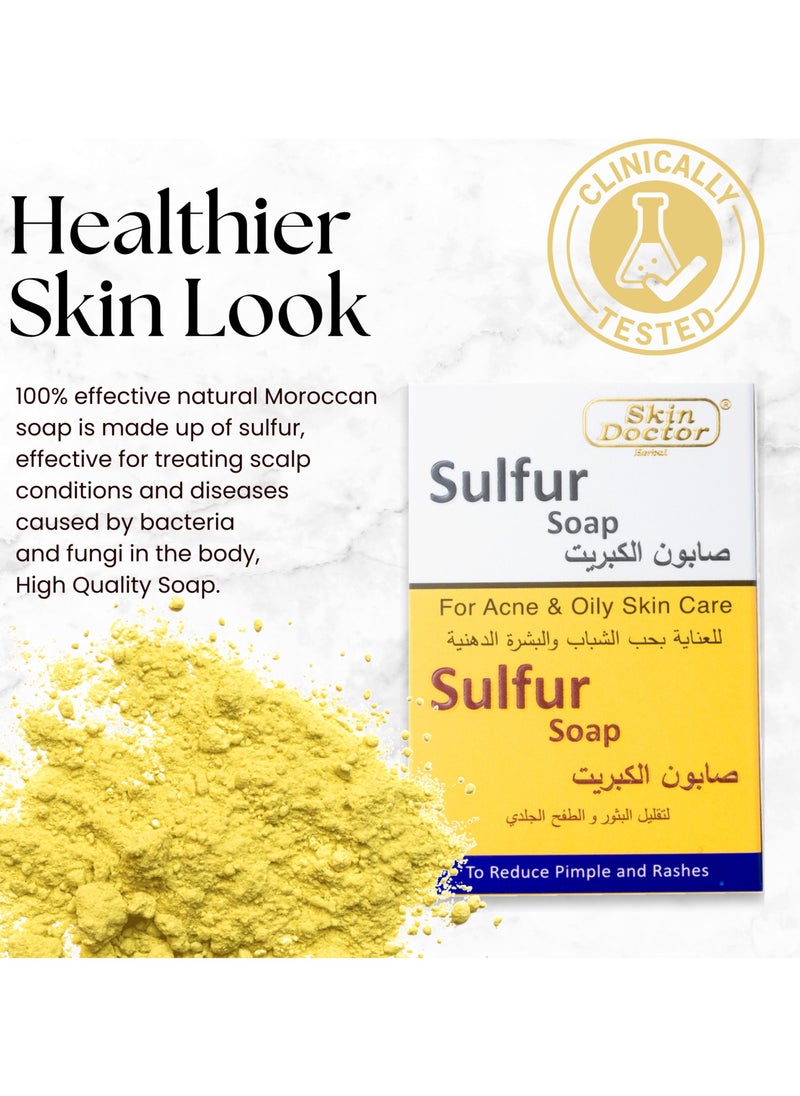Skin Doctor - Sulfur Soap - Gentle Cleansing for Acne-Prone Skin - Natural Solution for Clear, Healthy Complexion - Image 1