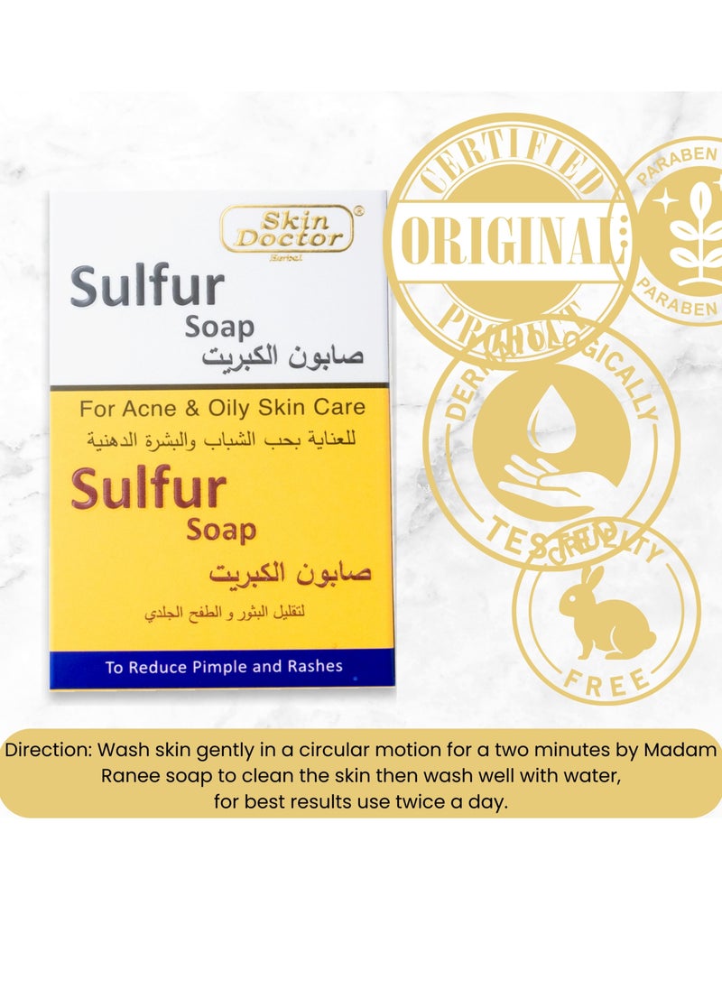 Skin Doctor - Sulfur Soap - Gentle Cleansing for Acne-Prone Skin - Natural Solution for Clear, Healthy Complexion - Image 1