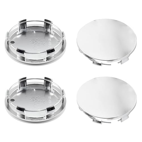 DewFlew 4Pcs Wheel Center Caps for 2005-2013 GMC Wheel Rim, Compatible with Sierra/Yukon/Denali Hub Caps, Chrome Outer 83mm(3.27in) Inner 76.4mm(3in) - Image 1