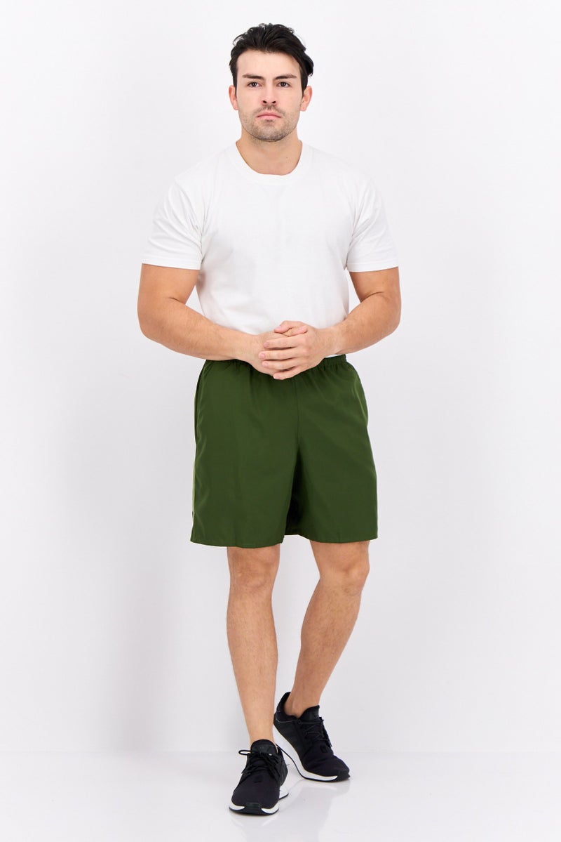 Nike Men Dri Fit Outdoor Running Shorts, Olive - Image 4