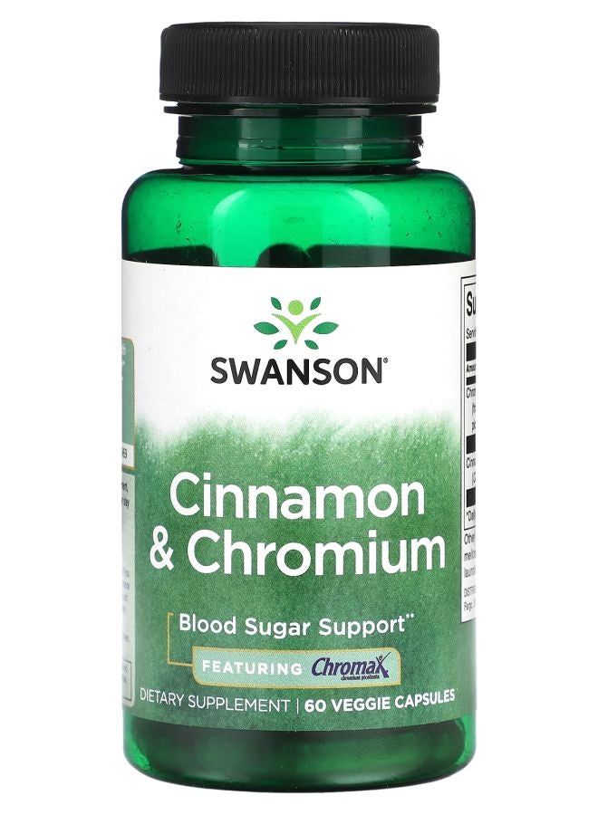 Cinnamon & Chromium 60 Veggie Capsules