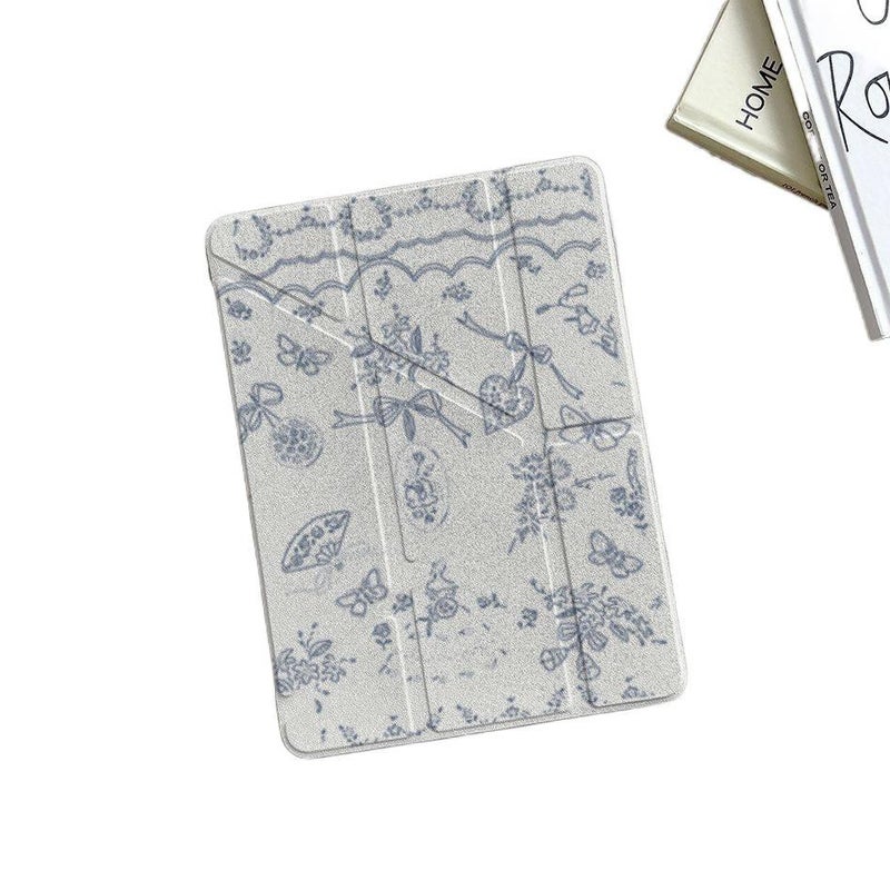 DGG حافظة آيباد ذكية متوافقة مع عدة موديلات آيباد مع حامل قلم باللون أزرق باللون الأزرق iPad - Image 1