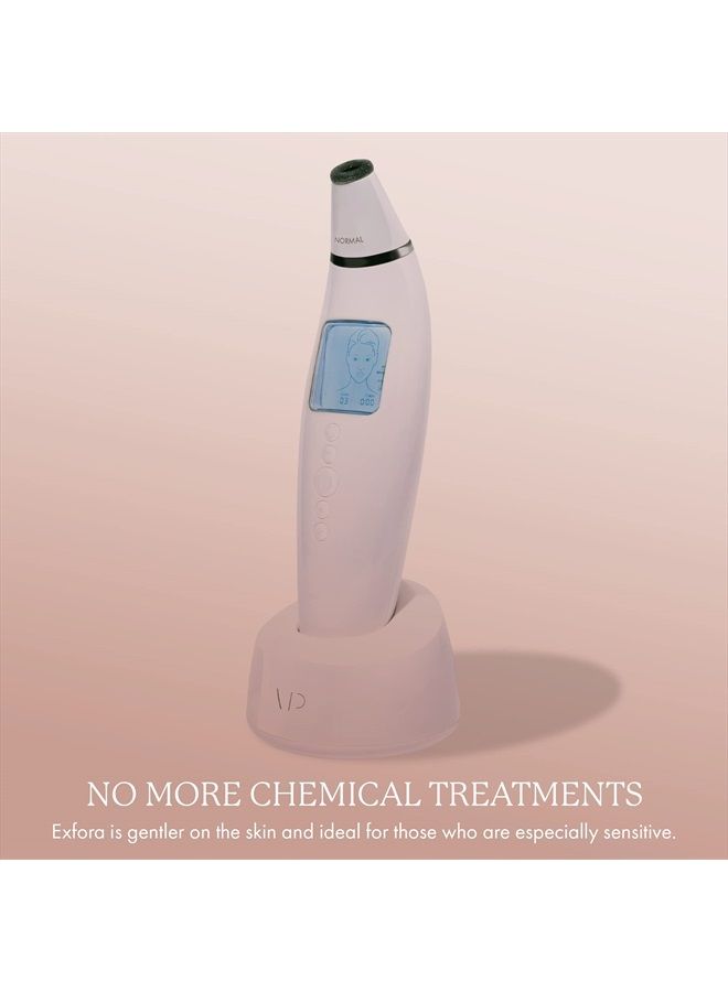 Vanity Planet Exfora Facial Microdermabrasion Wand by Vanity Planet - Acne Treatment Reduce Wrinkles & Fine Lines - 4 Interchangeable Heads & Dual Charging Mode - Exfoliating Facial Cleanser for All Skin Types - Image 5