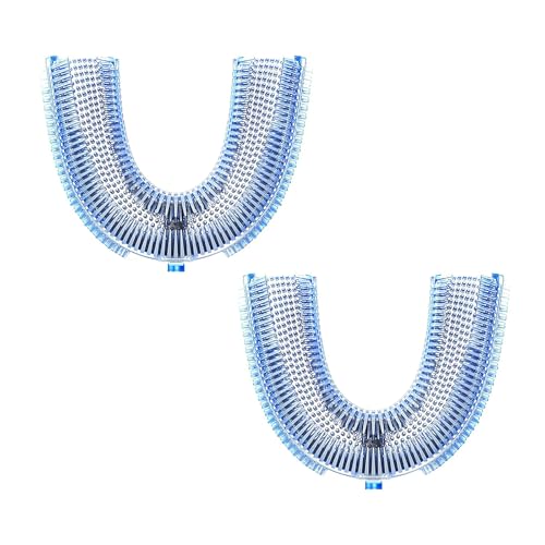 Magentak 2 Pcs Silicone U-Shaped Toothbrush Replacement Head Compatible with Ultrasonic Toothbrush,360 Degree Silicone Head for Teeth Cleaning, Sonic Toothbrush Tool Head Accessories for Adults - Image 1