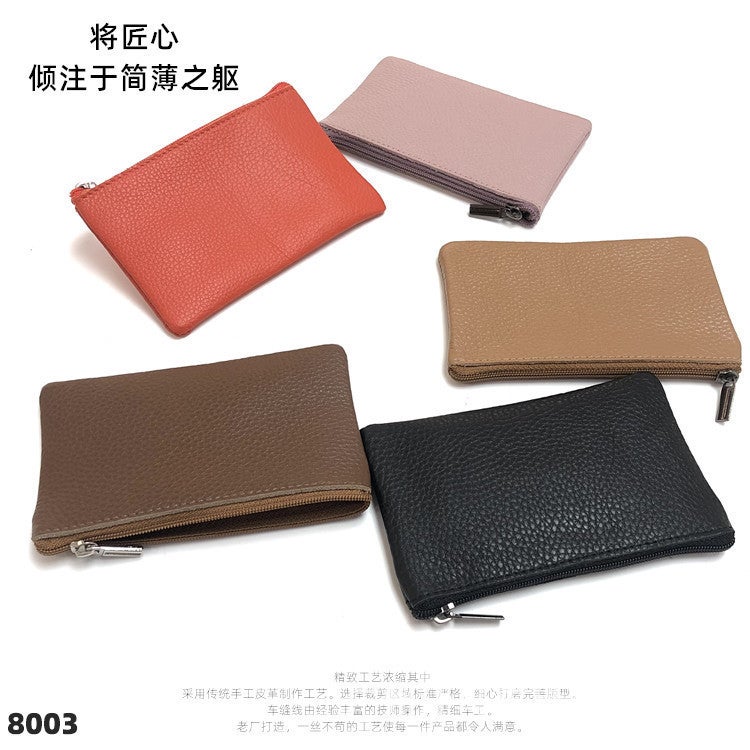 Student Genuine Leather Zipper Coin Purse Children'S First Layer Cowhide Earphone Storage Bag Women'S Small Wallet - Image 5