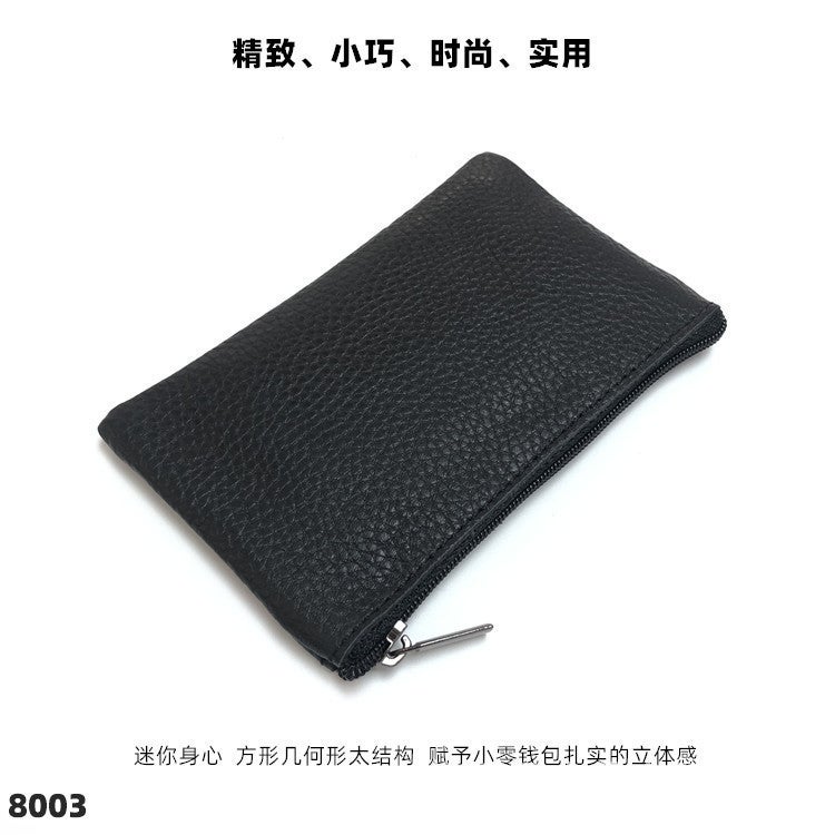 Student Genuine Leather Zipper Coin Purse Children'S First Layer Cowhide Earphone Storage Bag Women'S Small Wallet - Image 4