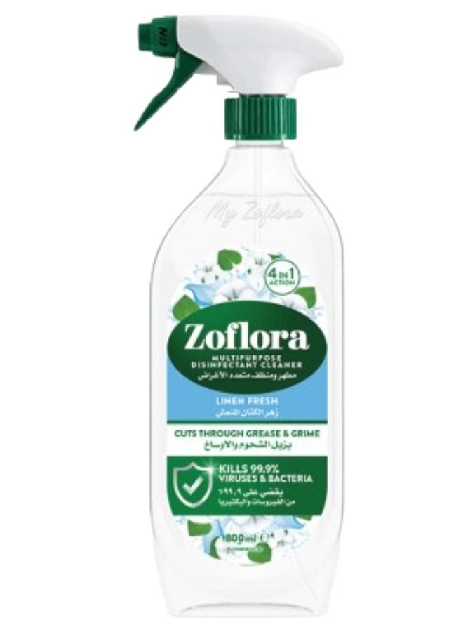 Multi-Purpose Disinfectant Antibacterial Spray Linen Fresh 800ml