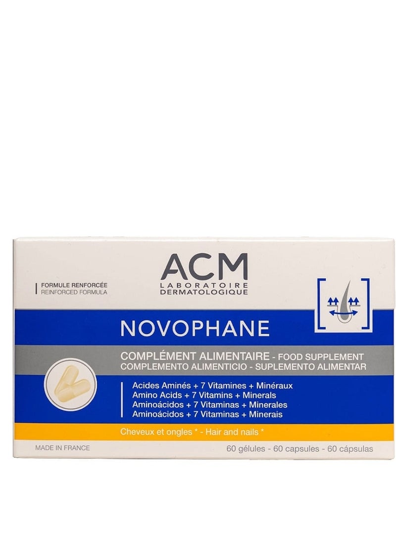 ACM Novophane Anti Hair Loss Treatment Nails Fragility - 60 Capsules - Image 2