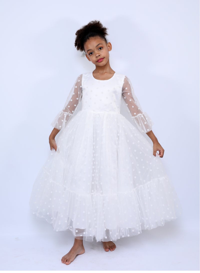 D'Daniela Polka Dot Tulle Dress - Image 1