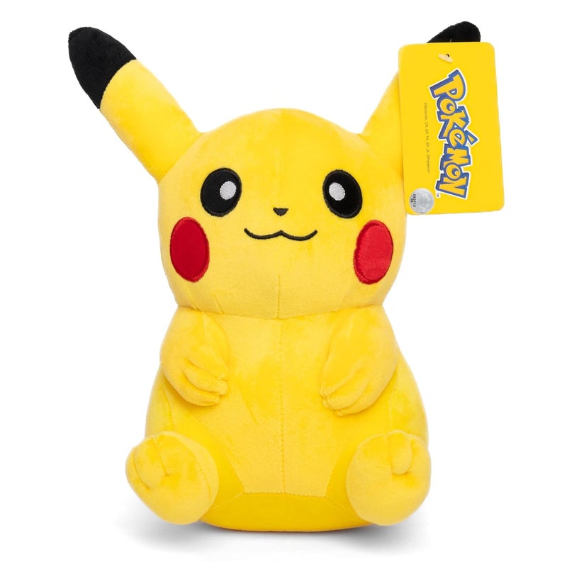 Mirada Pokémon Pikachu Soft Toy - Officially Licensed Plush Stuffed Character Gift for Kids & Fans - 22cm - Image 1