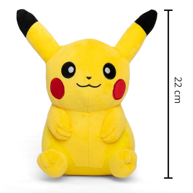 Mirada Pokémon Pikachu Soft Toy - Officially Licensed Plush Stuffed Character Gift for Kids & Fans - 22cm - Image 4