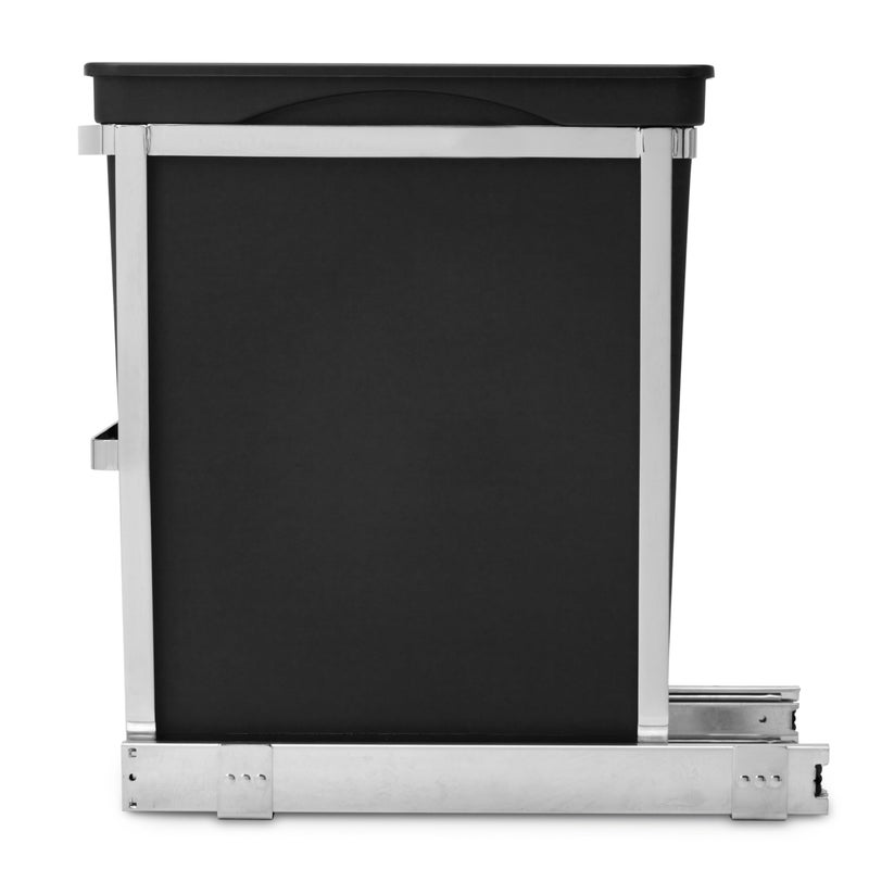 simplehuman سلة مهملات بسيطة إنسان سعة 30 لتر / 8 جالون تحت كونتر مطبخ قابلة للسحب، إطار فولاذي ثقيل - Image 3