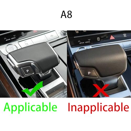 NVCNX Real Carbon Fiber Shift Knob Cover for Audi A6 S6 A7 2019-2025 / RS6 RS7 A8 2021-2025 / S7 S8 Q7 SQ7 SQ8 RS Q8 2020-2025 /Q8 2024 Automatic Gear Shifter Car Interior Trim Accessories not ABS - Image 2
