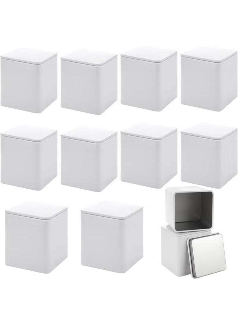 إكسفور علبة الشاي القصدير ، حاويات تخزين الشاي الصغيرة علبة القصدير المستديرة للشاي السائب ، 8 أوقية من القصدير المستدير علبة شاي مطبخ صغيرة فضفاضة لتخزين الشاي