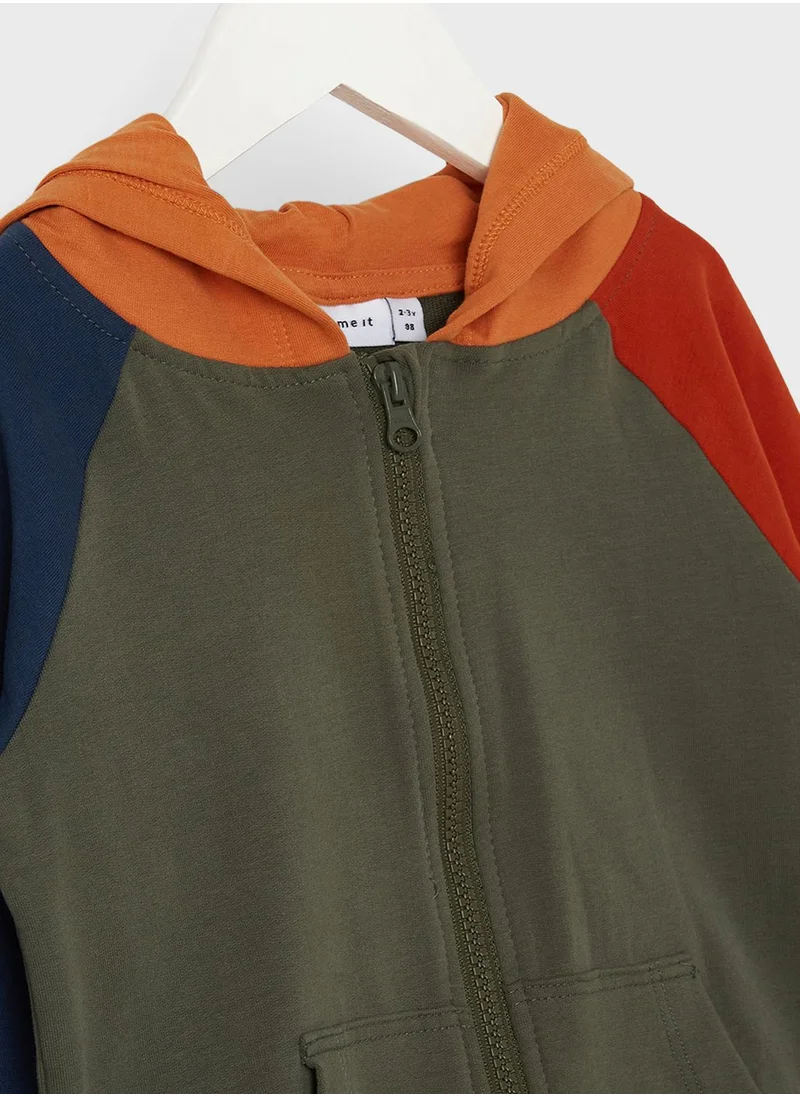 NAME IT Kids Zip Through Hoodie