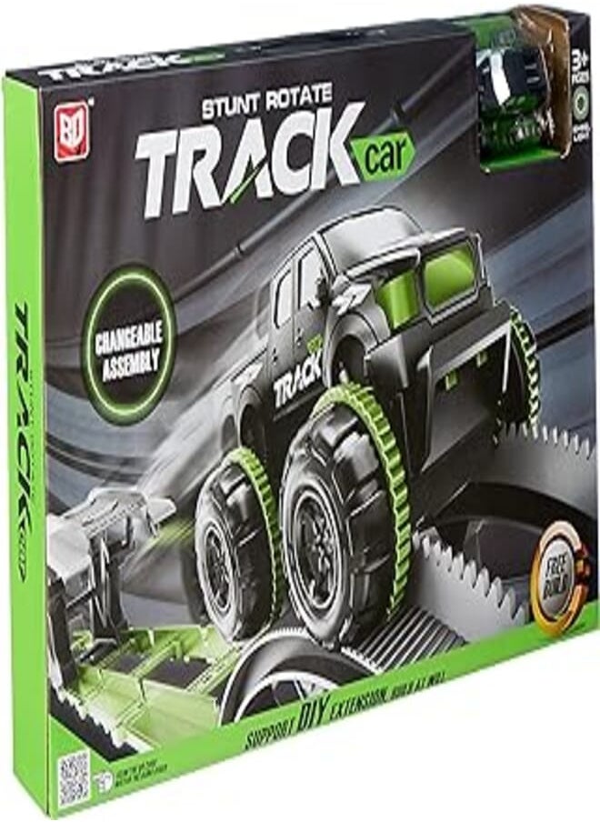 BD Electric stunt rolling rail car track light big 