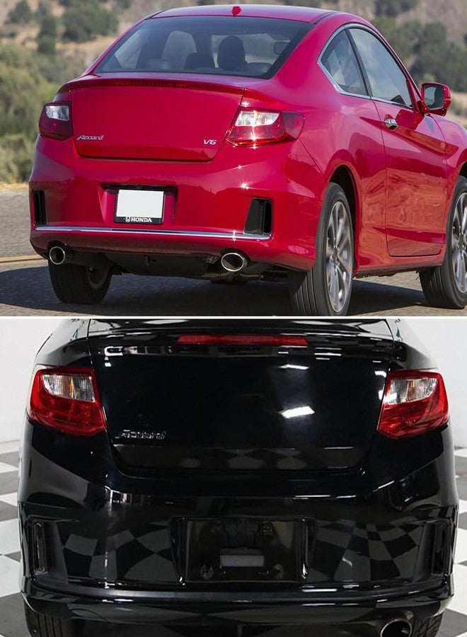 TurningMax For 2013 2014 2015 Honda Accord Coupe LED Rear Bumper Reflector Tail Brake Light housings Smoked Lens 33505T3LA02 / 33505-T3L-A02 - Image 5